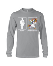 Unicorn Dabbing Anesthesiologist Cooler Doctor Long Sleeve Tee tile