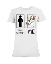 Other Doctors Me Unicorn Dabbing Cooler Doctor Premium Fit Ladies Tee tile