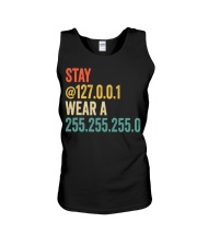 Stay At Home Local Wear Subnet Mask Network Unisex Tank tile