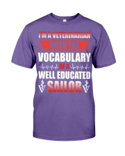 Veterinarian With The Vocabulary Premium Fit Mens Tee thumbnail