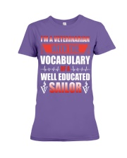 Veterinarian With The Vocabulary Premium Fit Ladies Tee thumbnail