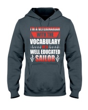 Veterinarian With The Vocabulary Hooded Sweatshirt thumbnail