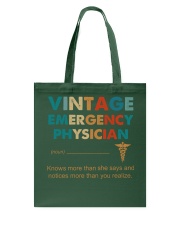 Vintage Emergency Physician Knows More Than She Tote Bag thumbnail