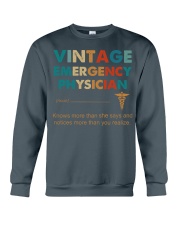 Vintage Emergency Physician Knows More Than She Crewneck Sweatshirt thumbnail