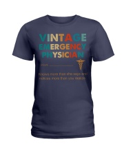 Vintage Emergency Physician Knows More Than She Ladies T-Shirt thumbnail