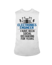 Electronics Engineer Social Distancing Sleeveless Tee tile