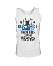 Electronics Engineer Social Distancing Unisex Tank tile