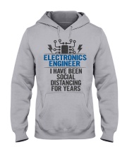 Electronics Engineer Social Distancing Hooded Sweatshirt front