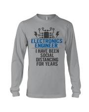 Electronics Engineer Social Distancing Long Sleeve Tee tile