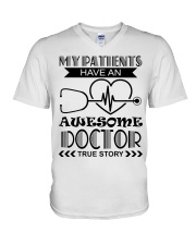 My Patients Have An Awesome Doctor V-Neck T-Shirt thumbnail