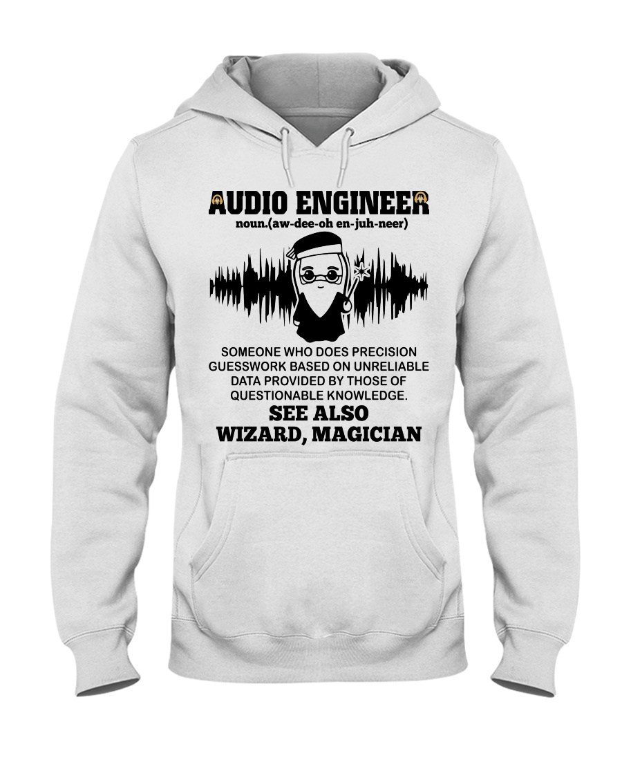 Audio Engineer See Also Wizard Magician Hooded Sweatshirt