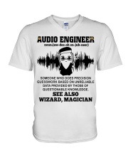 Audio Engineer See Also Wizard Magician V-Neck T-Shirt thumbnail
