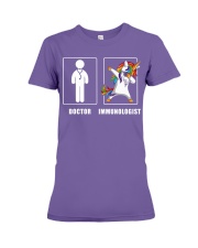 Immunologist Men Unicorn Cooler Than Doctor Gift Premium Fit Ladies Tee tile