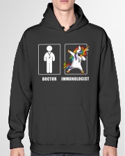 Immunologist Men Unicorn Cooler Than Doctor Gift Hooded Sweatshirt garment-hooded-sweatshirt-front-04