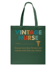 Vintage Nurse Knows More Than He Says Tote Bag thumbnail