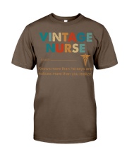 Vintage Nurse Knows More Than He Says Classic T-Shirt thumbnail