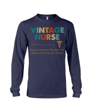 Vintage Nurse Knows More Than He Says Long Sleeve Tee thumbnail