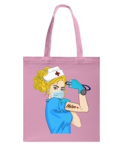 Blond Hair Nurse Strong Women During Pandemic Gift Tote Bag tile