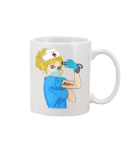 Blond Hair Nurse Strong Women During Pandemic Gift Mug tile