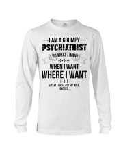 I Am A Grumpy Psychiatrist Long Sleeve Tee thumbnail