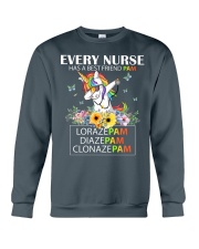 Every Nurse has Best Friend Pam Funny Nursing Gift Crewneck Sweatshirt tile