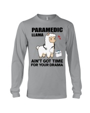 Paramedic Llama Hardworking Funny Gift Long Sleeve Tee tile