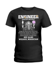 Engineer Definition Funny Like Wizard Magician Ladies T-Shirt tile