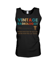 Vintage Radiologist Knows More Than He Says Unisex Tank thumbnail