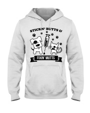 Veterinary Stickin Butts Hooded Sweatshirt tile
