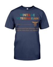 Vintage Veterinarian Knows More Than She Says Premium Fit Mens Tee thumbnail