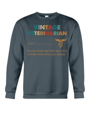 Vintage Veterinarian Knows More Than She Says Crewneck Sweatshirt thumbnail