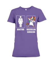 Vascular Surgeon Women Unicorn Cooler Than Doctor Premium Fit Ladies Tee tile