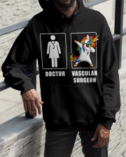 Vascular Surgeon Women Unicorn Cooler Than Doctor Hooded Sweatshirt apparel-hooded-sweatshirt-lifestyle-front-11