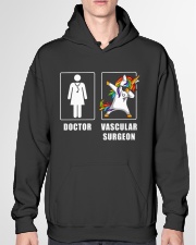 Vascular Surgeon Women Unicorn Cooler Than Doctor Hooded Sweatshirt garment-hooded-sweatshirt-front-04