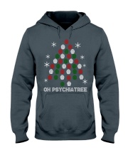 Oh Psychiatree Psychiatrist Brain Christmas Tree Hooded Sweatshirt tile