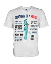 Anatomy Of A Nurse Rired Nursing Gift V-Neck T-Shirt tile