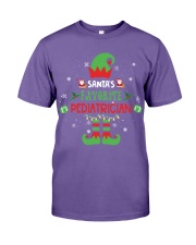 Santa's Favorite Pediatrician Christmas Gift Premium Fit Mens Tee tile