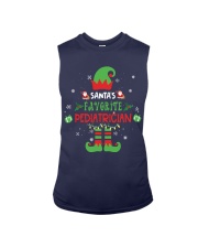 Santa's Favorite Pediatrician Christmas Gift Sleeveless Tee tile