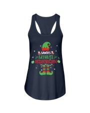 Santa's Favorite Pediatrician Christmas Gift Ladies Flowy Tank tile