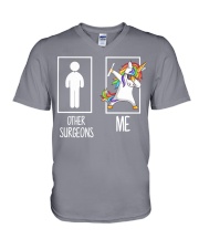 Other Surgeons Me Dabbing V-Neck T-Shirt thumbnail