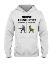 Nurse Anesthetist During Work Hooded Sweatshirt tile