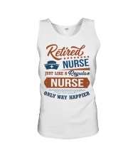 Gift For Retired Nurse Only Way Happier Unisex Tank tile