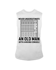 Never Underestimate An Old Man Mixing Console Sleeveless Tee thumbnail
