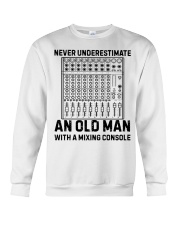 Never Underestimate An Old Man Mixing Console Crewneck Sweatshirt thumbnail