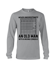 Never Underestimate An Old Man Mixing Console Long Sleeve Tee thumbnail