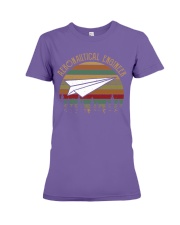 Aeronautical Engineer Paper Airplane Premium Fit Ladies Tee tile
