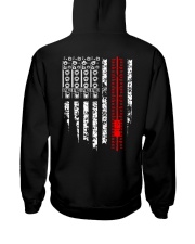 American Flag Audio Engineer Hooded Sweatshirt back