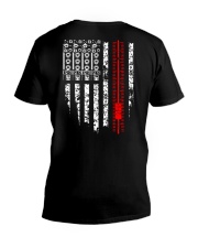 American Flag Audio Engineer V-Neck T-Shirt thumbnail