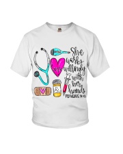 Doctor She Works Willingly With Her Hands Youth T-Shirt thumbnail