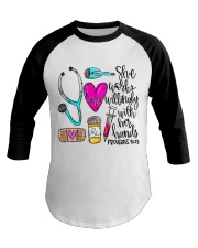 Doctor She Works Willingly With Her Hands Baseball Tee thumbnail